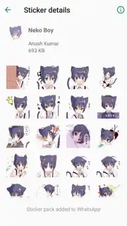 Otaku Nadu Sticker Pack screenshot 5