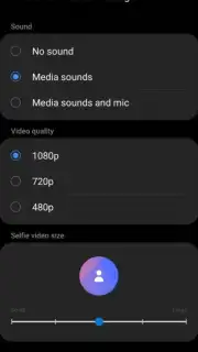 Samsung Record screen screenshot 1