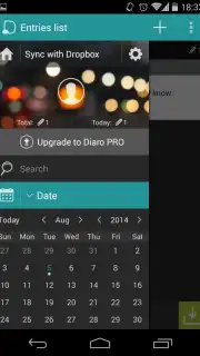 Diaro screenshot 2