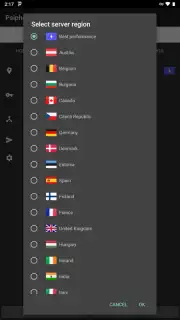 PsiPhon screenshot 12