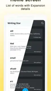 Writing Star: Text Expander & Auto-complete text screenshot 13