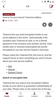 Tuta screenshot 1