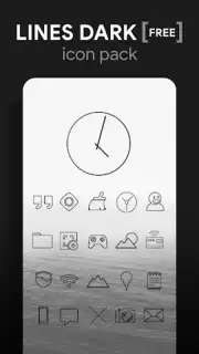 Lines Dark - Icon Pack screenshot 3