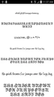 Gothic Fonts 50 screenshot 6