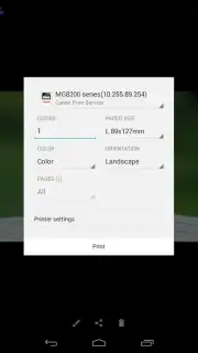 Canon Print Service screenshot 2