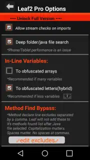 Leaf Pro Java Obfuscator screenshot 5