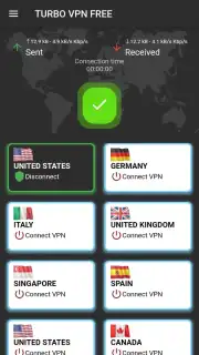 Turbo VPN Free screenshot 3
