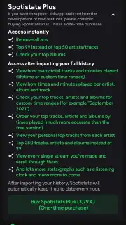 Spotistats for Spotify screenshot 1