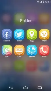 Clean GO Launcher Theme screenshot 2
