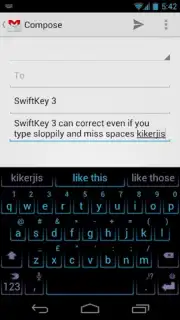 SwiftKey 3 Keyboard Free screenshot 1