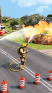 Firefighter :Fire Brigade Game screenshot 1