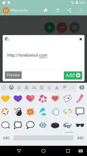 Webmarks screenshot 1