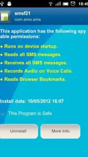 Anti Spy Mobile Free screenshot 1