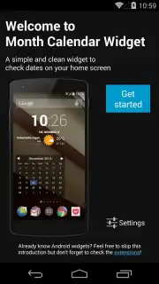 Month Calendar Widget screenshot 7