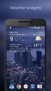 Transparent Clock Weather Cisco screenshot 9