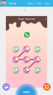 AppLock Theme Candy Sweety screenshot 1