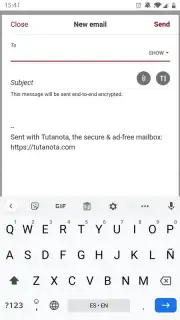 Tuta screenshot 2