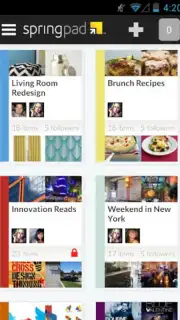 Springpad screenshot 1