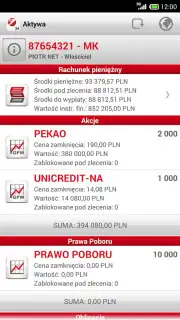 Bank Pekao screenshot 2