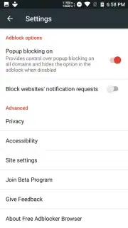 Free Adblocker Browser screenshot 6