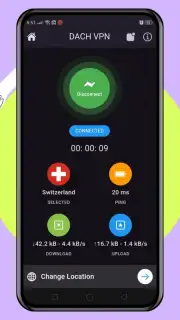 DACH VPN - No. 1 Most Secured ADFREE VPN screenshot 1