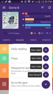 Habitica screenshot 2