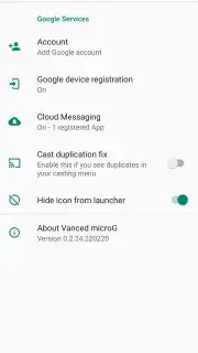 Vanced microG screenshot 2
