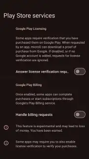 microG Services (GmsCore) screenshot 1