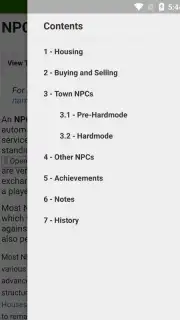 Terraria Wiki screenshot 1