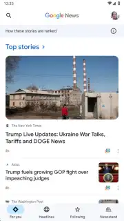 Google News screenshot 1