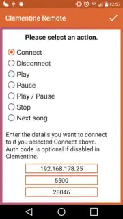 Clementine Remote screenshot 1