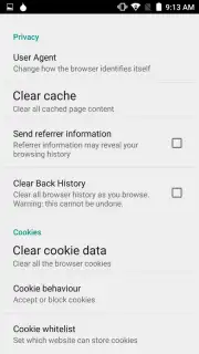 Orweb: Private Web Browser screenshot 5