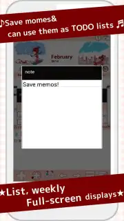 Cute Calendar Free screenshot 3