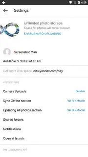 Yandex Disk screenshot 8