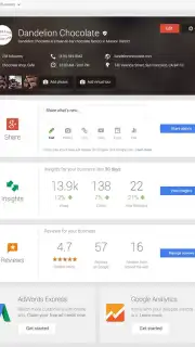 Google My Business screenshot 1