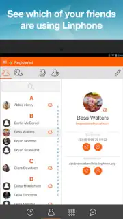 Linphone screenshot 1