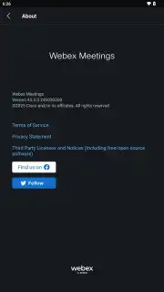 WebEx Meetings screenshot 2