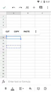 Google Sheets screenshot 5