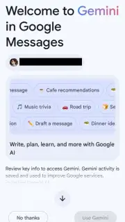 Google Messages screenshot 1
