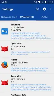 APKUpdater screenshot 2