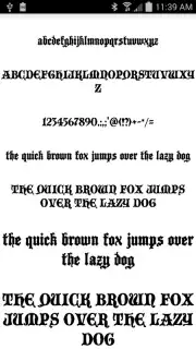 Gothic Fonts 50 screenshot 1
