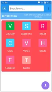 VivoBrowser screenshot 1