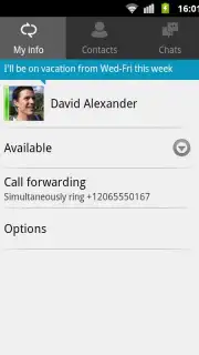 Lync 2010 screenshot 1