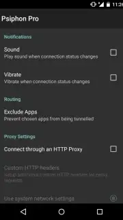 PsiPhon screenshot 2