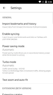 Yandex Browser Beta screenshot 8