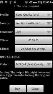 Video Converter Android screenshot 4