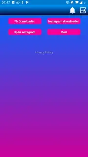 Insta Fb Downloader -Image video downloader screenshot 1