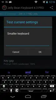 Jelly Bean Keyboard 4.3 screenshot 2