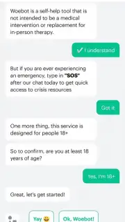Woebot screenshot 6