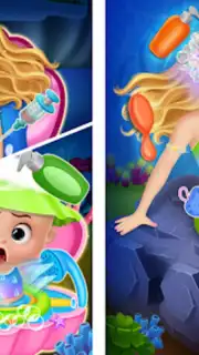 Newborn mermaid baby care game screenshot 6